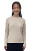 Long Sleeve Ribbed Shell Top in Cotton Spandex by Kosher Casual USA