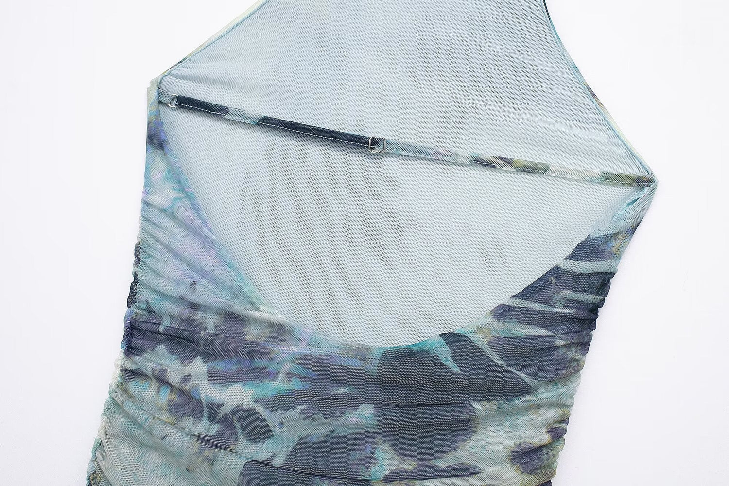 Spring Summer Women Clothing Ink Printing Deep V Plunge Large Backless Dress by Ragazza