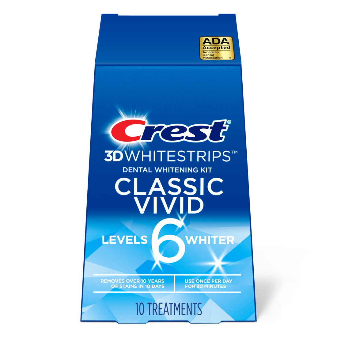 Crest® 3D White™ Classic Vivid Whitestrips – Dental Whitening Kit (10 Treatments) by Pasteur Pharmacy