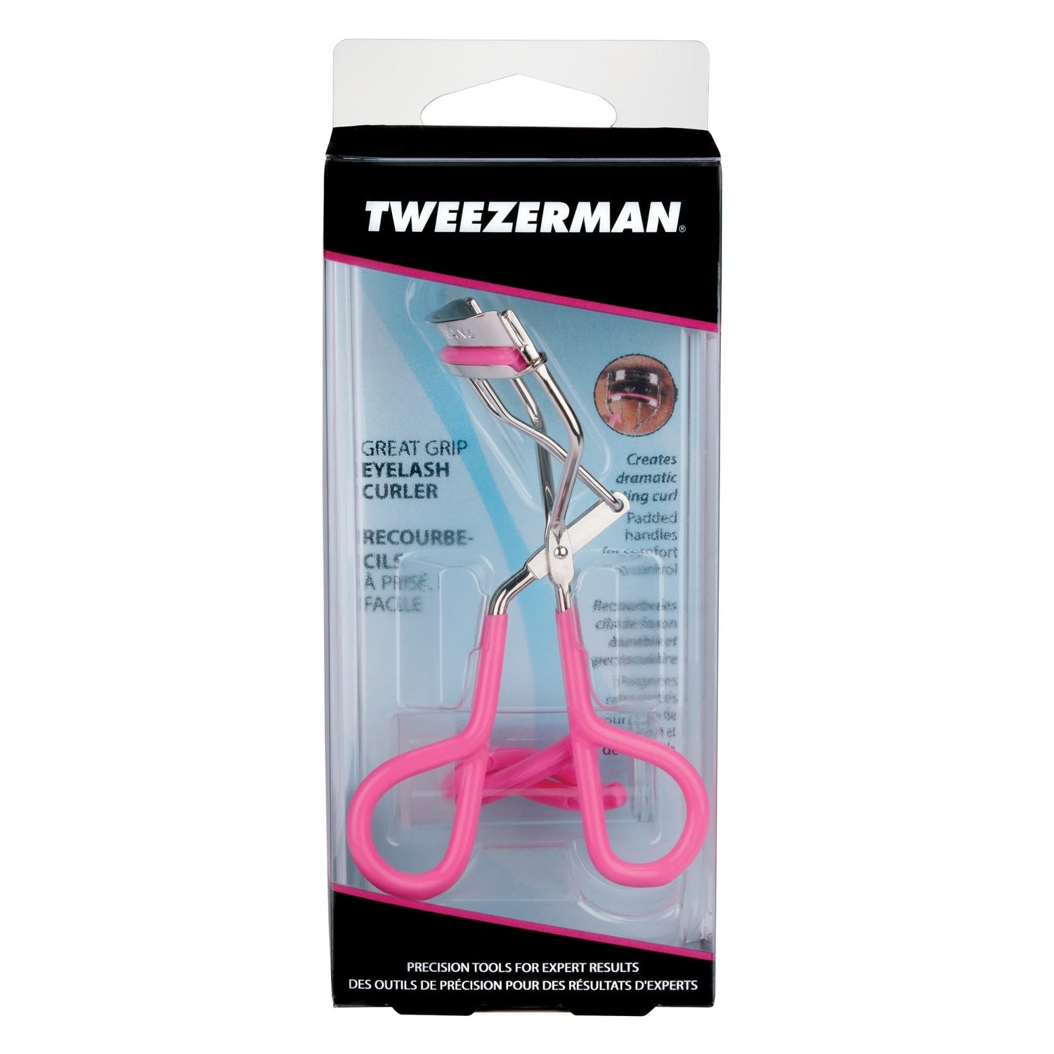 Tweezerman Great Grip Eyelash Curler Neon Pink by Pasteur Pharmacy