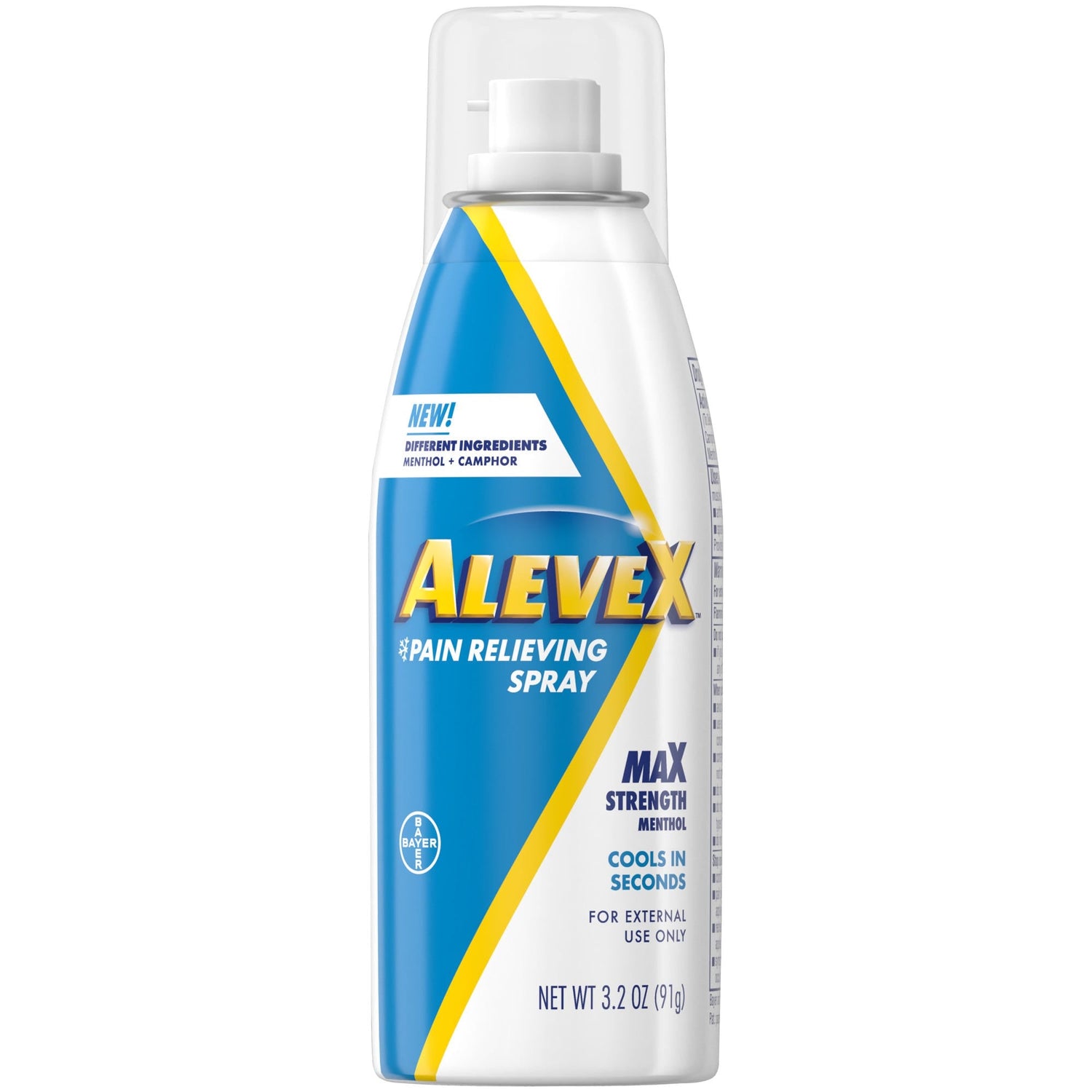 AleveX Pain Relieving Spray, Max Strength, Menthol 3.2 Oz by Pasteur Pharmacy