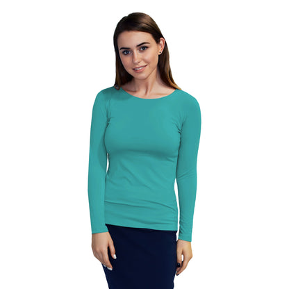Essential Round-Neck Layering Top - Long Sleeve by Kosher Casual USA