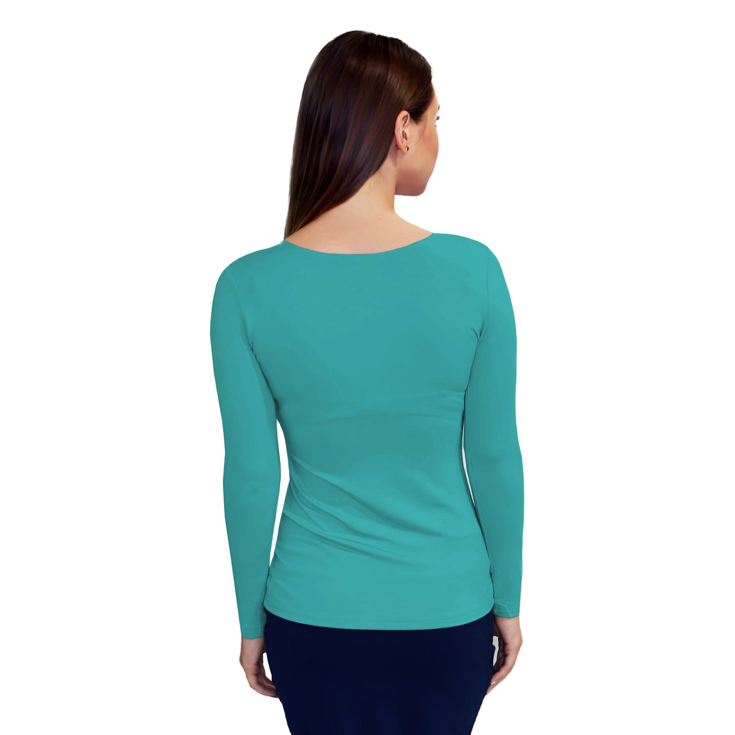 Essential Round-Neck Layering Top - Long Sleeve by Kosher Casual USA
