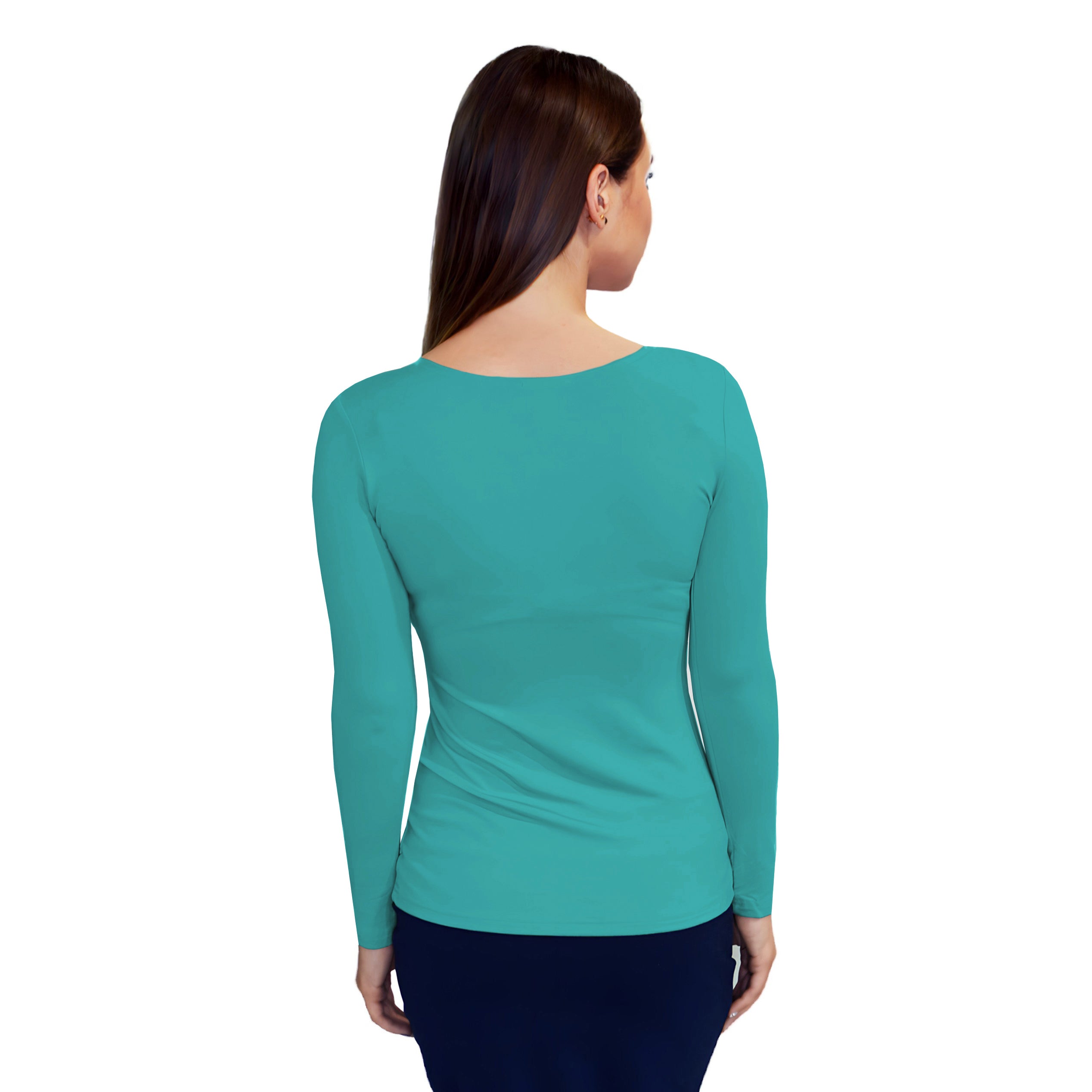 Essential Round-Neck Layering Top - Long Sleeve by Kosher Casual USA