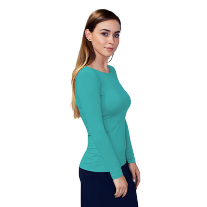 Essential Round-Neck Layering Top - Long Sleeve by Kosher Casual USA