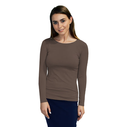 Essential Round-Neck Layering Top - Long Sleeve by Kosher Casual USA
