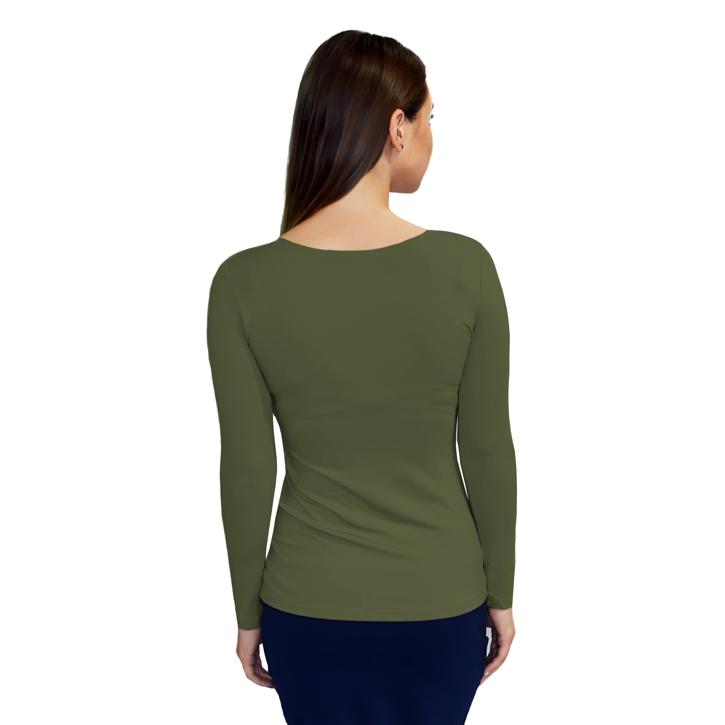 Essential Round-Neck Layering Top - Long Sleeve by Kosher Casual USA
