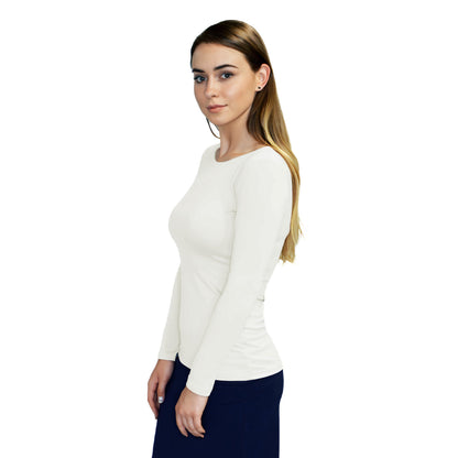 Essential Round-Neck Layering Top - Long Sleeve by Kosher Casual USA
