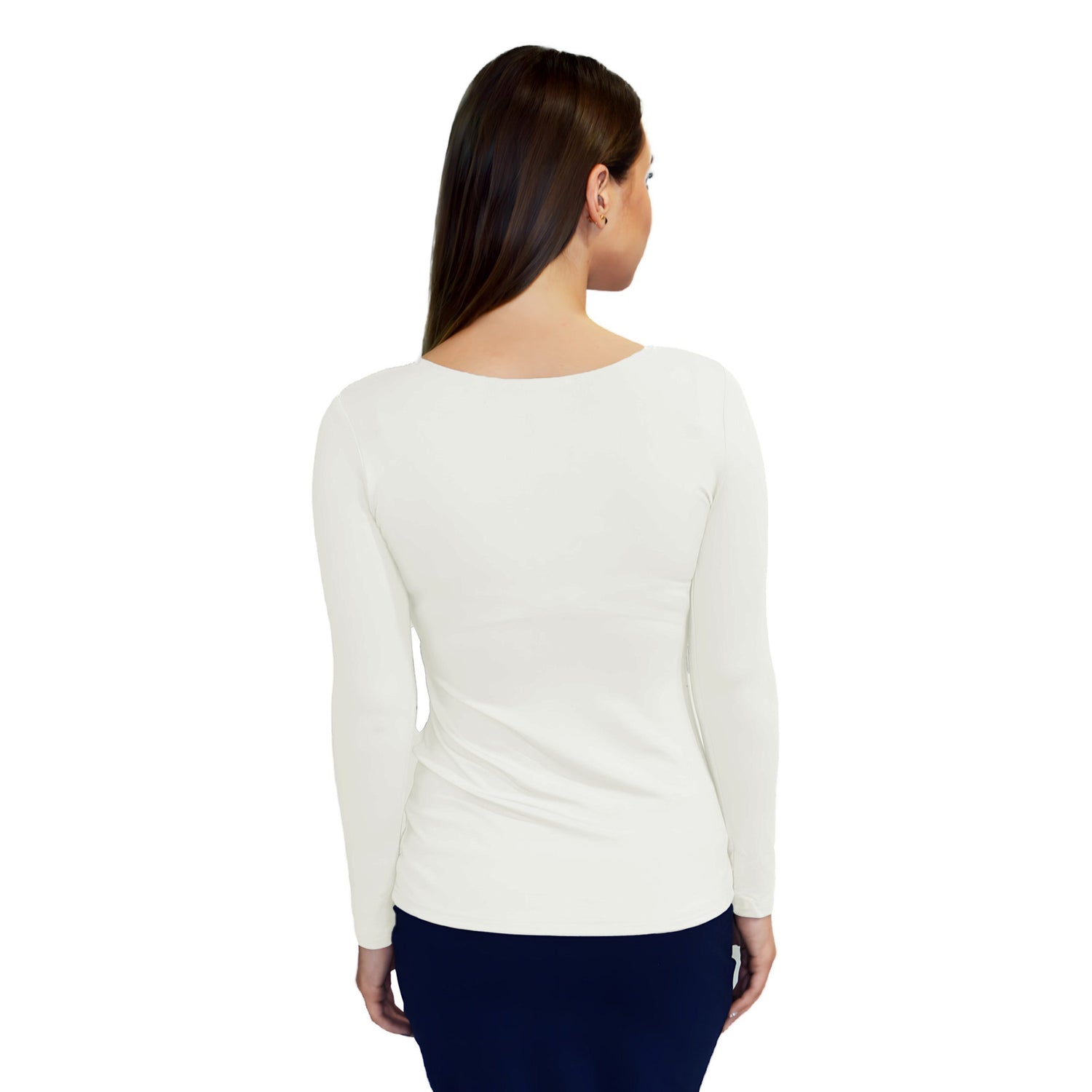Essential Round-Neck Layering Top - Long Sleeve by Kosher Casual USA