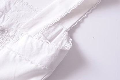 French Retro Lace Bowknot Decoration Square Collar Vest Dress Cami Dress Summer Slim Fit A Line Dress Women by Ragazza