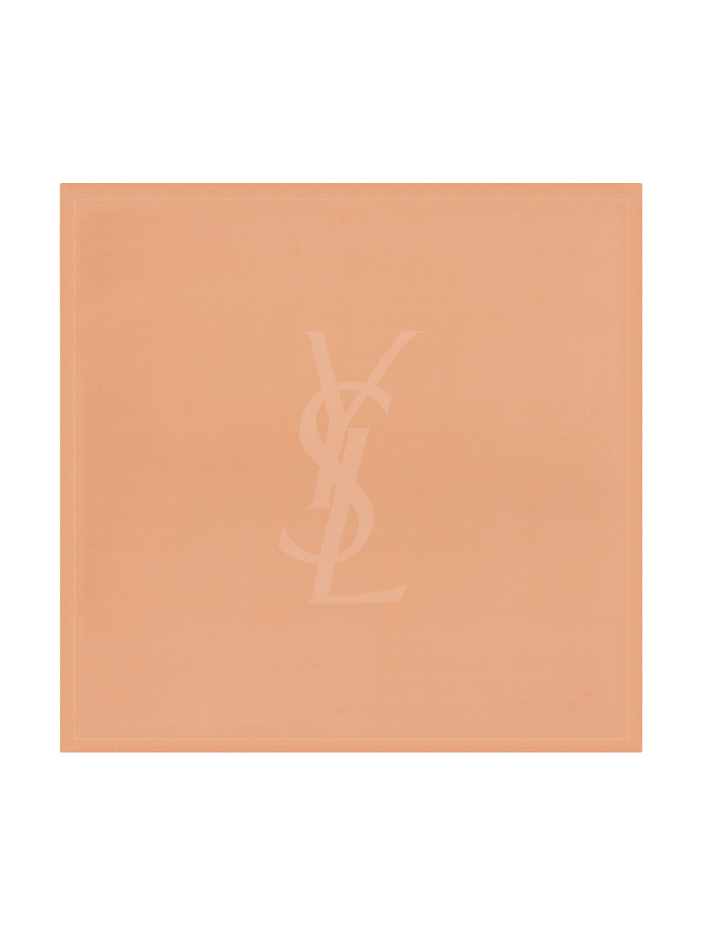 Saint Laurent Women Cassandre Square Scarf In Semi-Sheer Silk Charmeuse by Luosophy