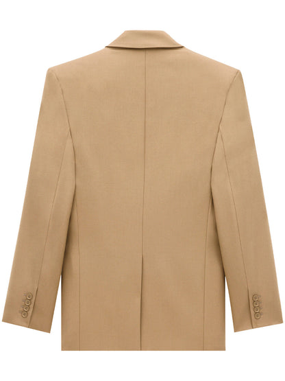Saint Laurent Men Wool Gabardine Single-Breasted Jacket by Luosophy