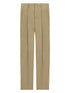 Saint Laurent Men Wool Gabardine High-Waisted Carrot Trousers by Luosophy