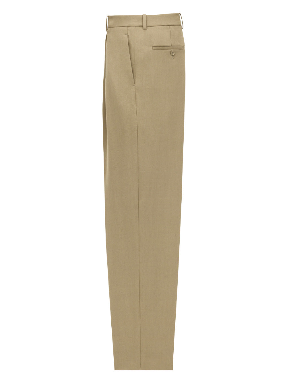 Saint Laurent Men Wool Gabardine High-Waisted Carrot Trousers by Luosophy