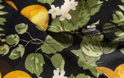 Summer Legal Women Clothing Sling Square Collar Fruit Printed Split Holiday Dress by Ragazza