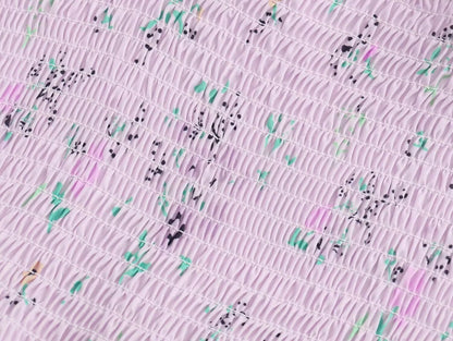 Spring Women Clothing Casual Simple Pink Purple Printing Slip Dress by Ragazza