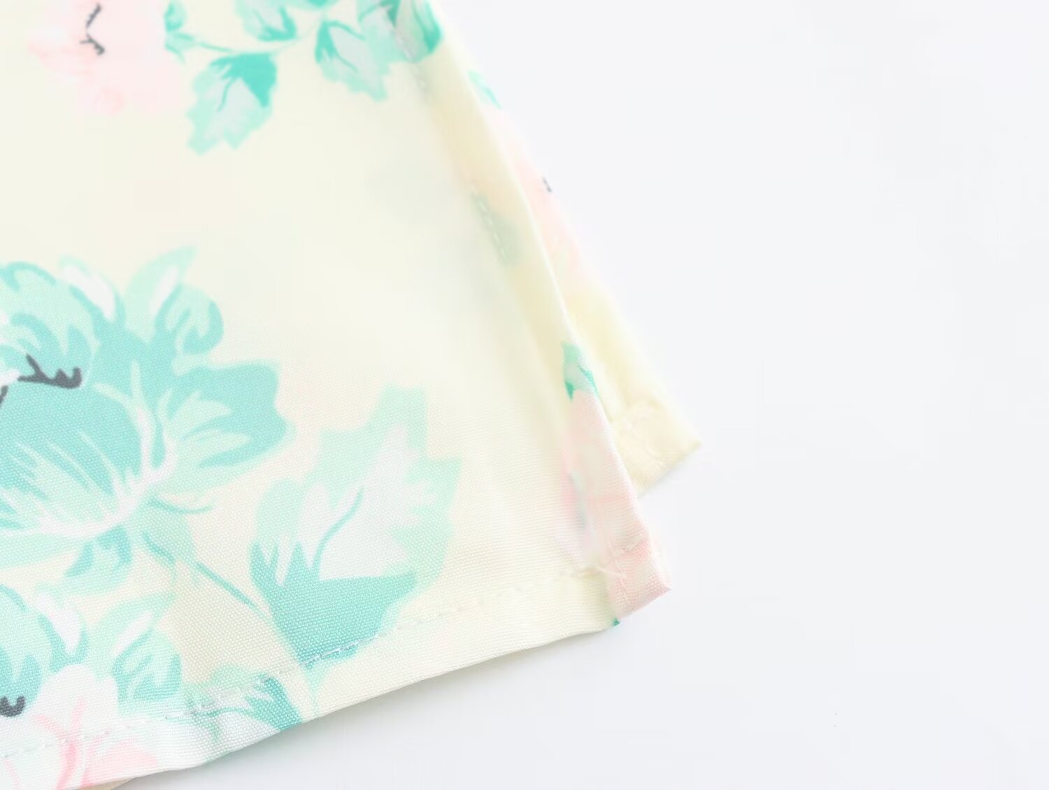 Spring Women Clothing V Neck Short Sleeve High Waist Print Dress Women by Ragazza