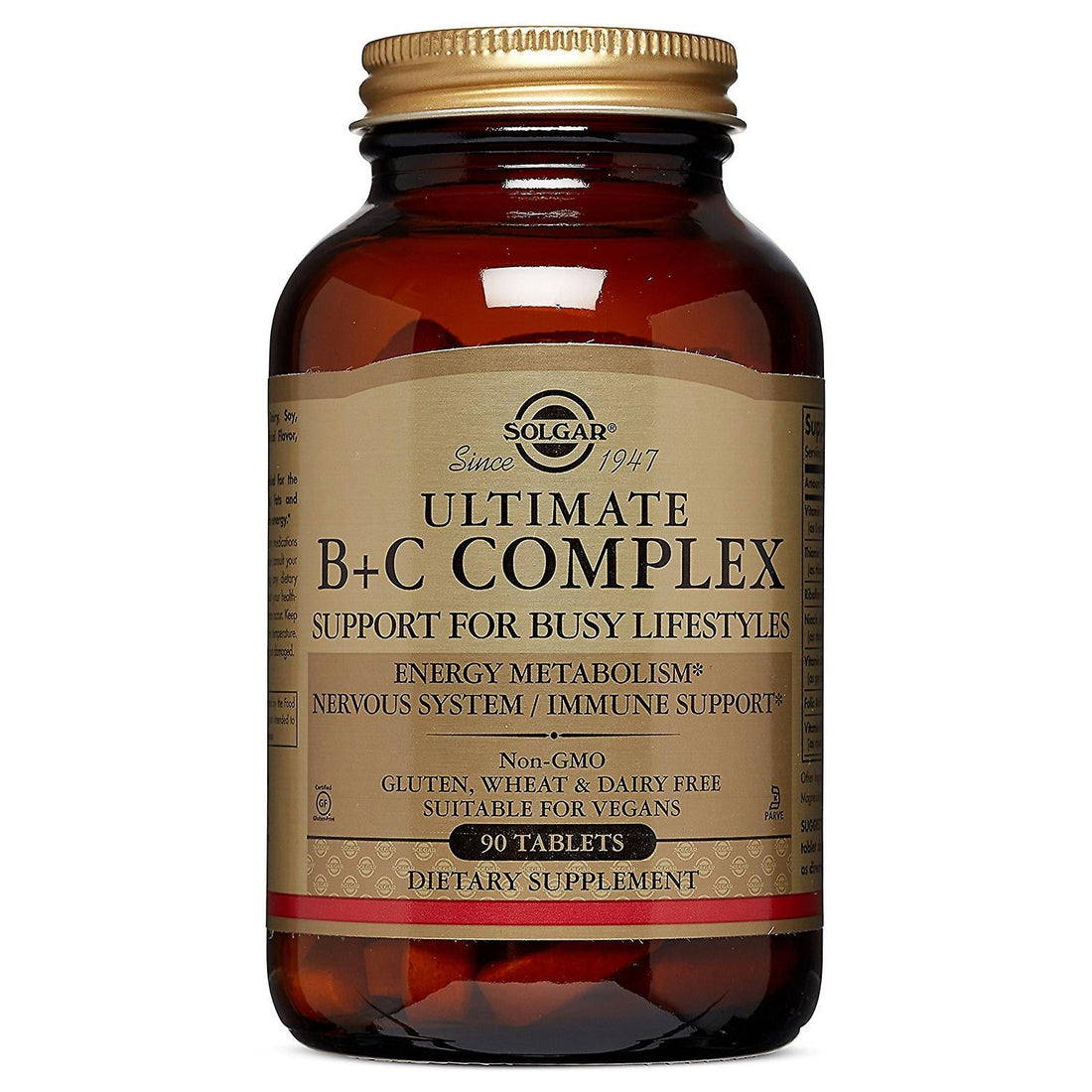 Solgar Ultimate B C Complex Stress Formula 90 Tablets by Pasteur Pharmacy