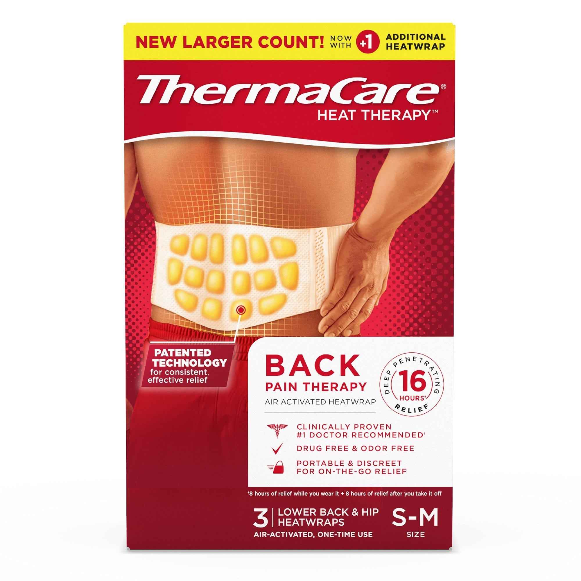 ThermaCare Heatwraps, Lower Back &amp; Hip, S-M Size