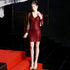 Cocktail Evening Dress Women Short Sequined Dress Party Gathering Small Dress Fairy by Ragazza