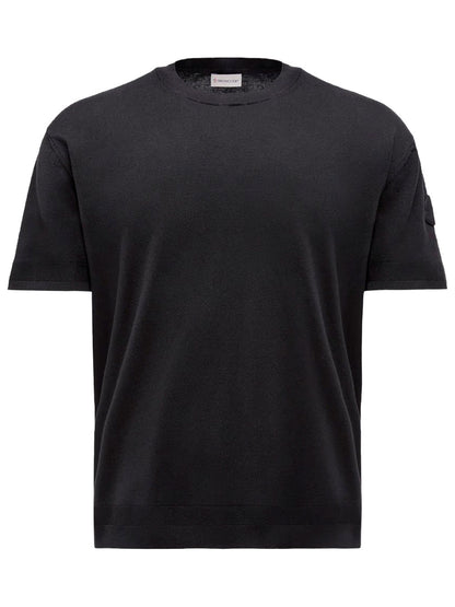 Moncler Men Silk &amp; Cotton Knit T-Shirt by Luosophy