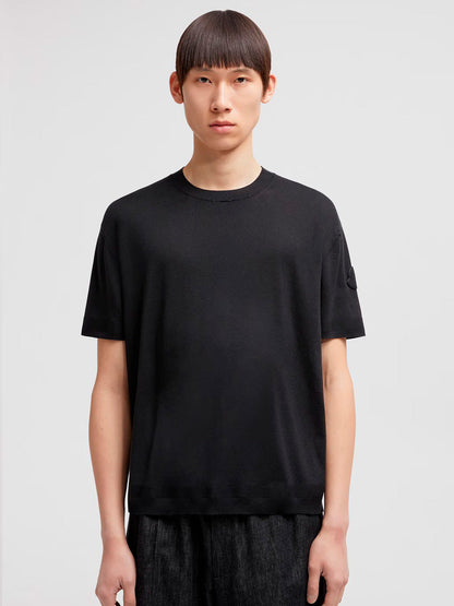 Moncler Men Silk &amp; Cotton Knit T-Shirt by Luosophy