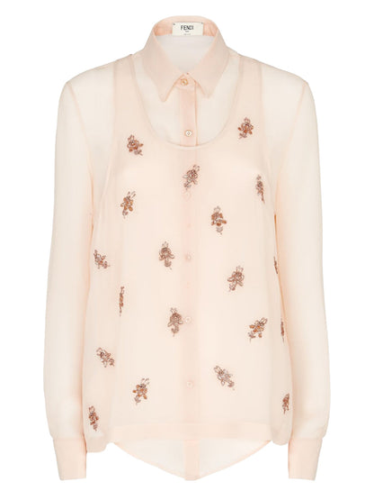 Fendi Women Silk Georgette Top by Luosophy
