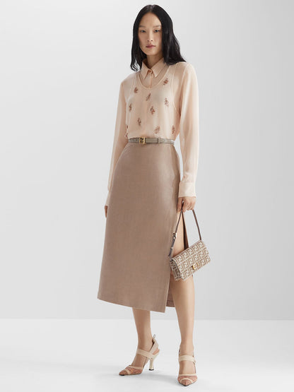 Fendi Women Silk Georgette Top by Luosophy