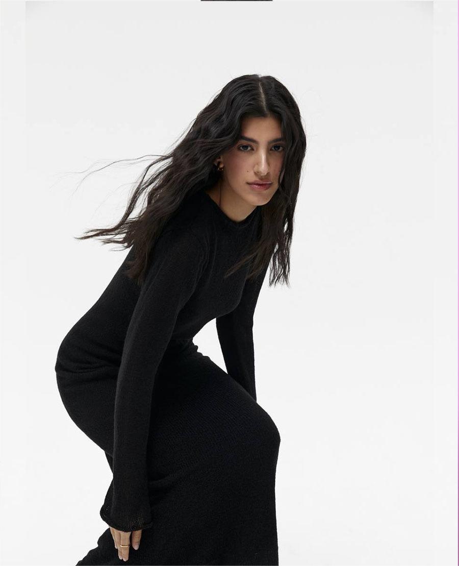 Knitted Hollow Out Cutout Out Dress Vest Dress Set Women Soft Knitted Blouse Vacation by Ragazza