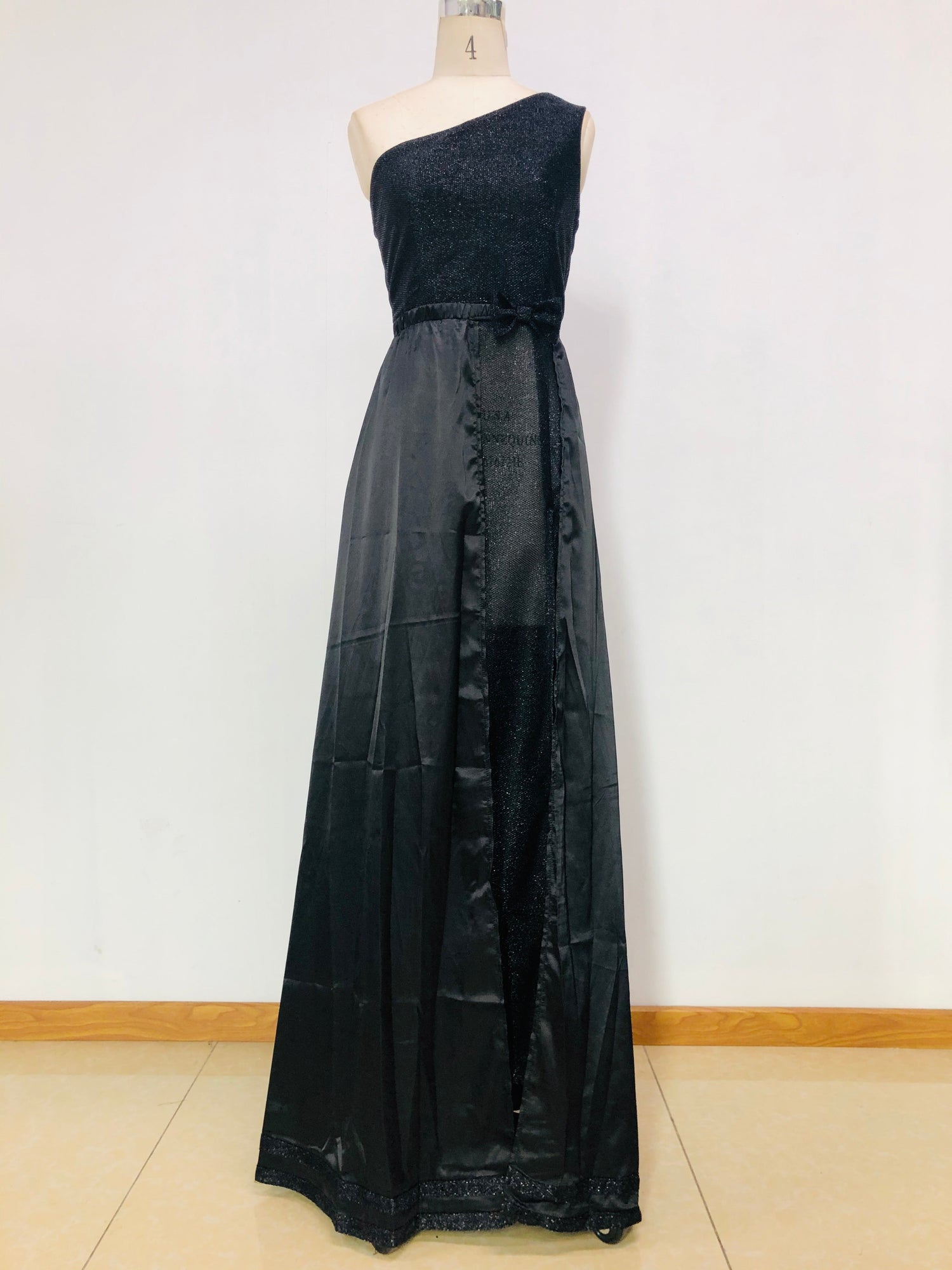 Autumn Women Clothing One Shoulder Mop Dress Evening Maxi Dress by Ragazza