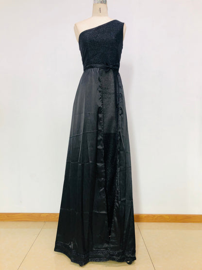 Autumn Women Clothing One Shoulder Mop Dress Evening Maxi Dress by Ragazza