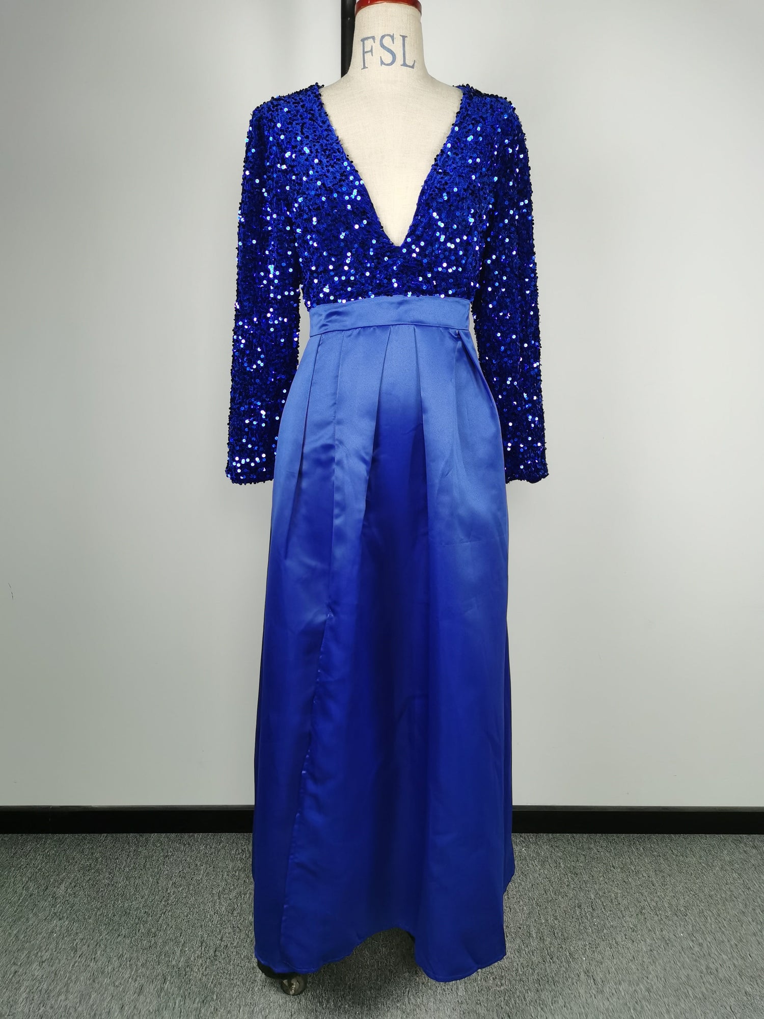 Women Clothing Sequined Large Swing Sexy Dress Trailing Cocktail Evening Dress by Ragazza
