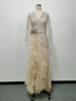Women Clothing Sexy Gold Long Sleeve Cocktail Dress Trailing Dress by Ragazza