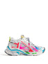 Balenciaga Women Mesh And Nylon Multicolor Worn-Out Effect Runner Sneakers by Luosophy