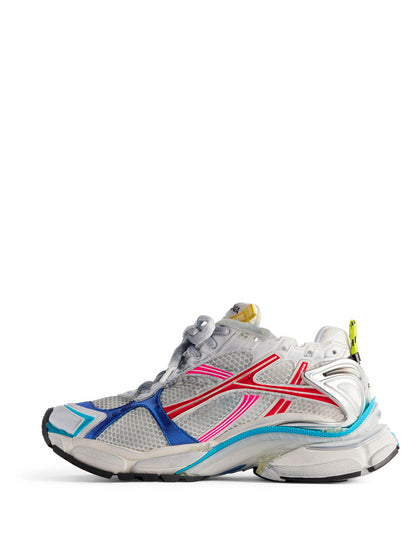 Balenciaga Women Mesh And Nylon Multicolor Worn-Out Effect Runner Sneakers by Luosophy