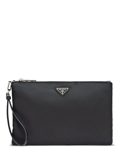 Prada Men Re-Nylon And Saffiano Leather Pouch by Luosophy