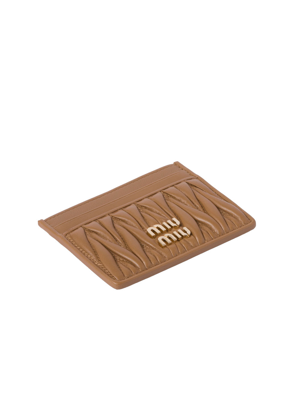 Miu Miu Women Matelassé Nappa Leather Card Holder by Luosophy