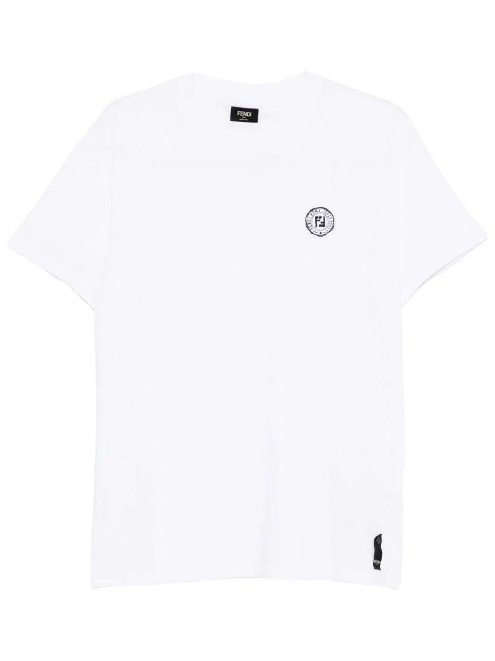 Fendi Men Ff Postcards Logo Print Cotton T-Shirt by Luosophy