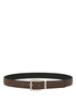 Ferragamo Men Two-Tone Reversible Belt With Tortoiseshell Resin Edge Buckle by Luosophy