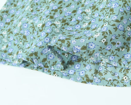 Summer Pastoral Fresh Slim Fit Tied Printing Slip Dress Women by Ragazza