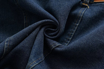 Women Clothing Polo Collar Sleeveless Shirt Loose Casual Denim Dress by Ragazza