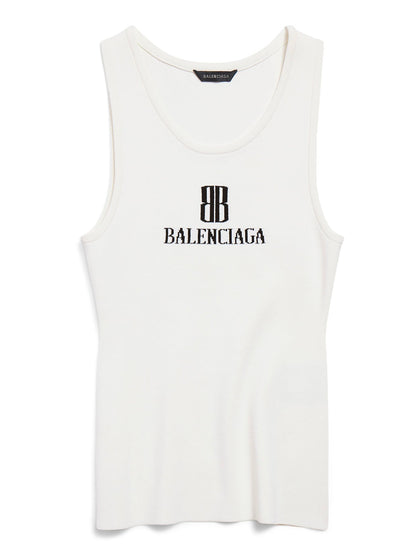Balenciaga Women Nano Bb Tank Top by Luosophy