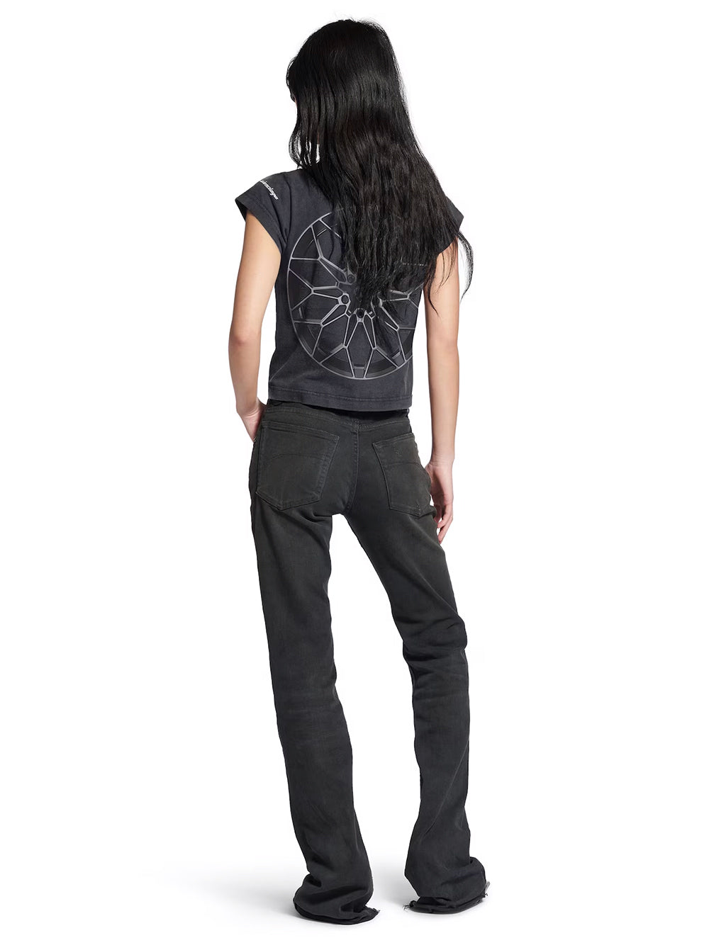 Balenciaga Women Slim Fit Bootcut Jeans by Luosophy