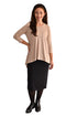 Hi-Lo Flowing 3/4 Sleeve Modest Tunic Top by Kosher Casual USA