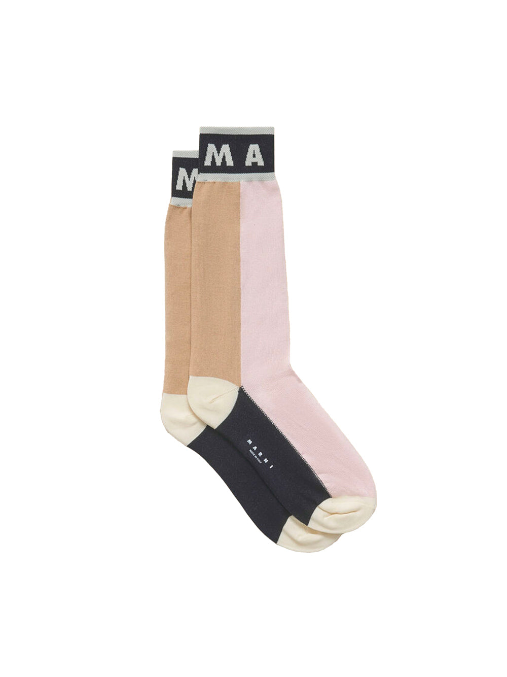 Marni Women Calzini Rosa In Cotone Color Block by Luosophy
