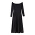 Women Clothing Slim Striped Poplin Long Sleeve Dress by Ragazza