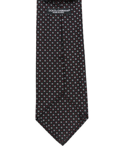 Dolce &amp; Gabbana Men Geometric-Pattern Silk Tie by Luosophy