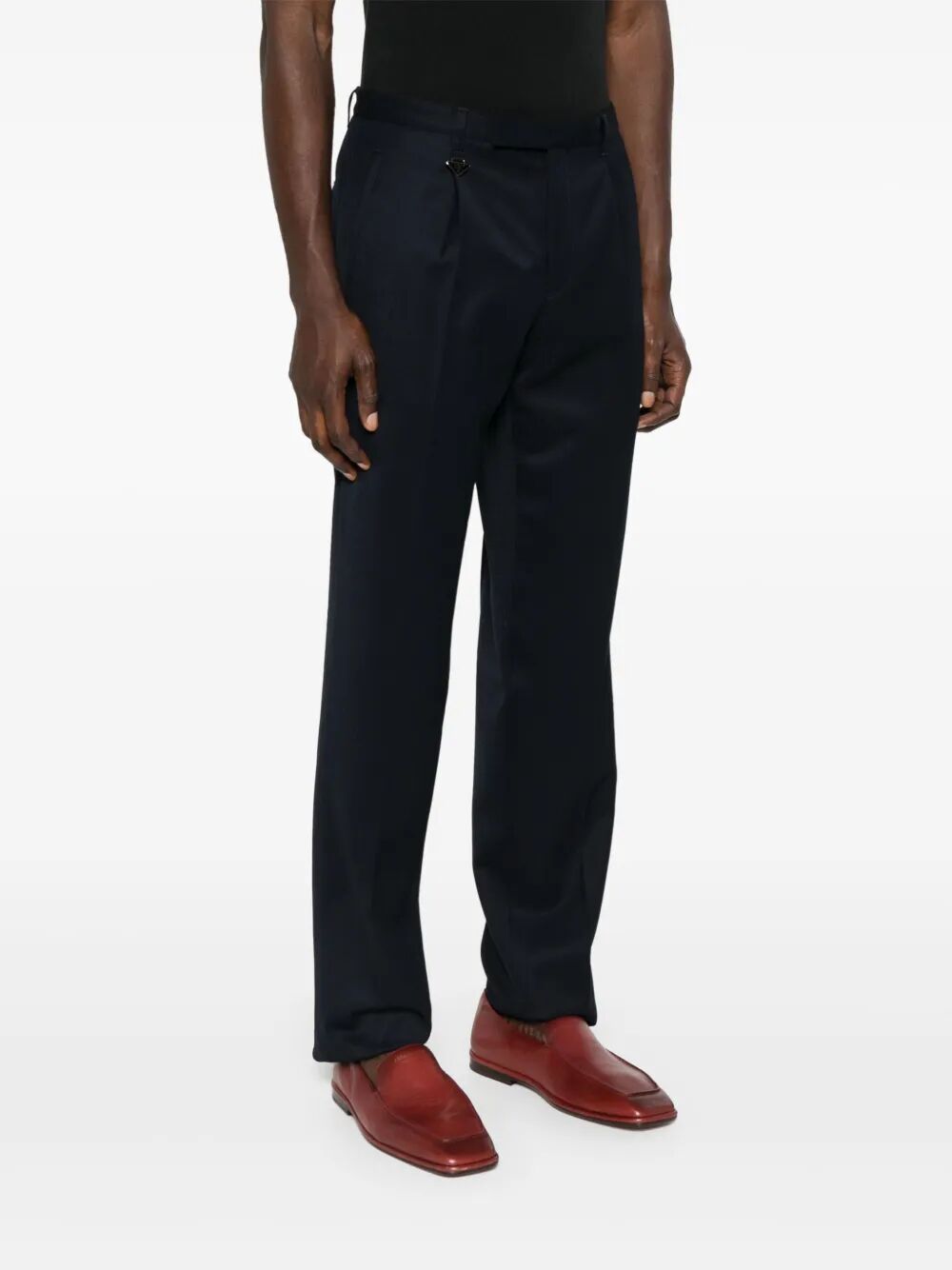 Prada Men Tapered Leg Wool Trousers by Luosophy