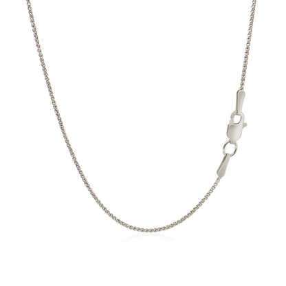 10k White Gold Wheat Chain 1.0mm  DestGlow
