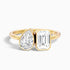 Tessa Toi Et Moi Engagement Ring in 18k Yellow Gold With Pear and Emerald Two Stone Moissanite Diamond (2.5 Ct. Tw.)  DestGlow